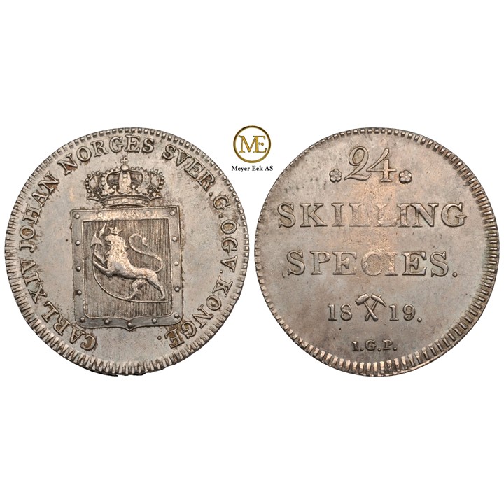 24 skilling 1819 Carl XIV Johan. Kv.01