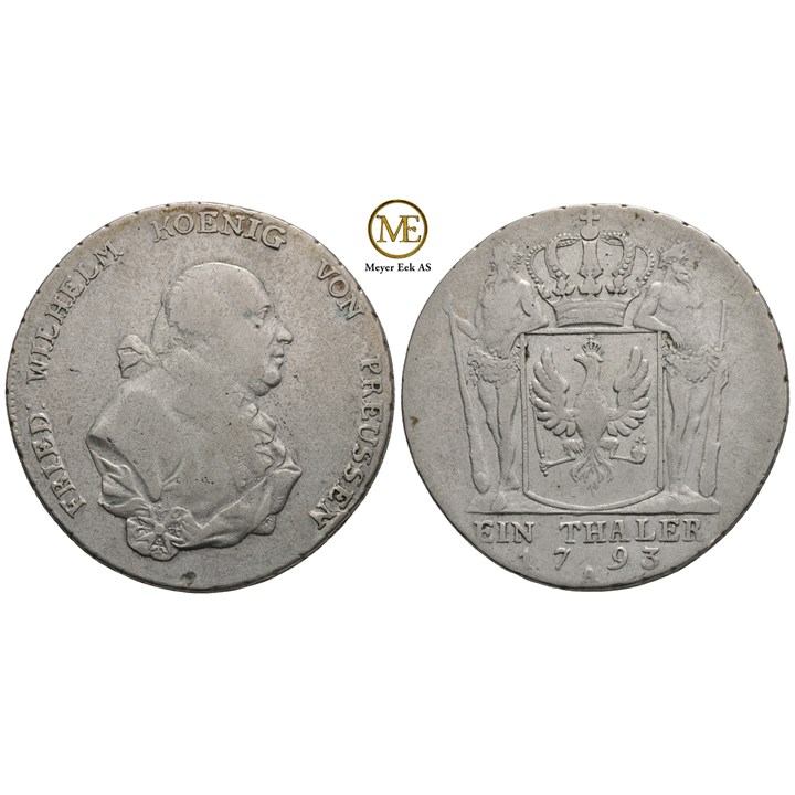 Taler 1793 A Friedrich Wilhelm II. Kv.1
